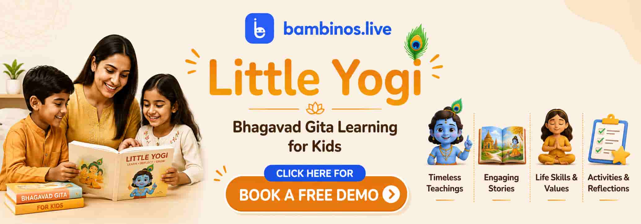 Book a demo to know about our little yogi course